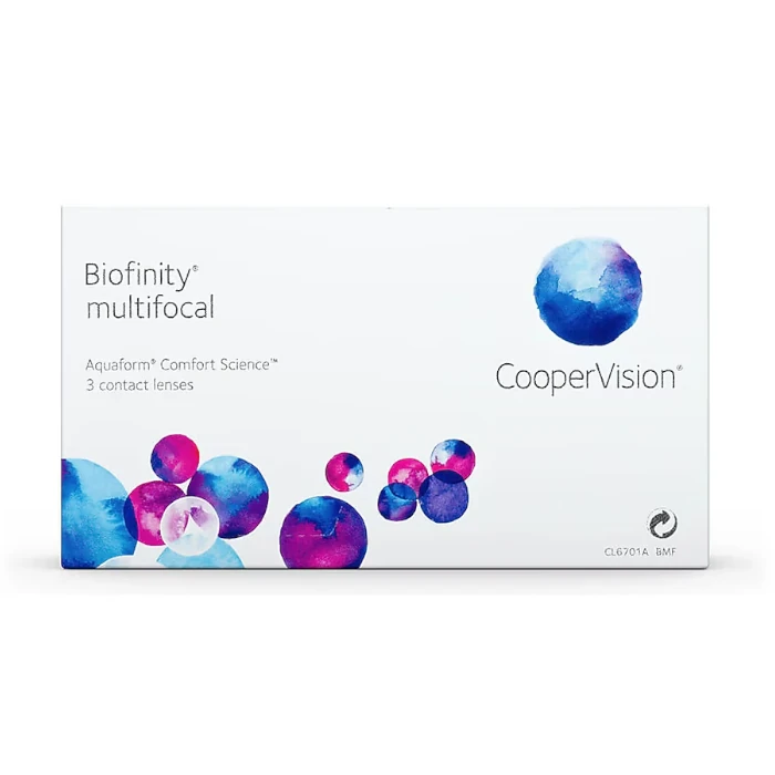 Biofinity Multifocal contact lenses box