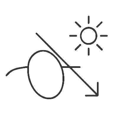 Icon illustrating polarized lens technology.