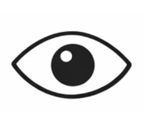 Icon illustrating single vision lenses designed for clear vision at one distance, such as reading or everyday use.